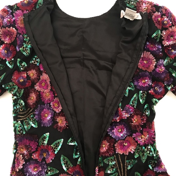 Lawrence Kazan, New York City Exquisite Sequined Beaded Top! NWOT - Picture 11 of 16